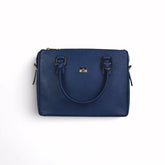 Sienna Luxe Blue Leather Handbag